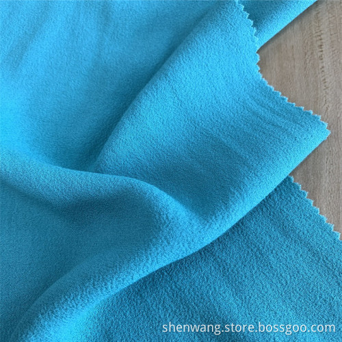 Pure Color 100% Viscose Dobby Fuli Crepe Fabric